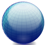 Blue globe