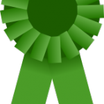 Green award ribbon