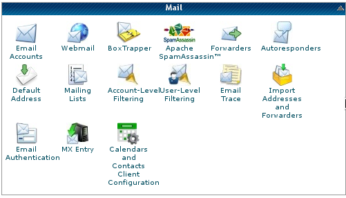 Cpanel - Mail functions