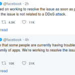 Facebook, Instagram, and WhatsApp are down